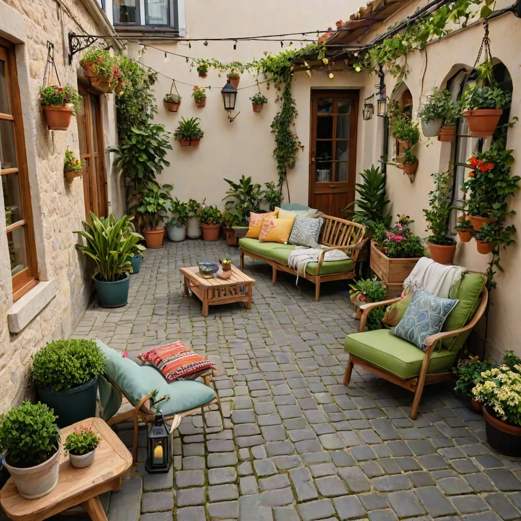 Jak urządzić taras z kostki i z donicami?