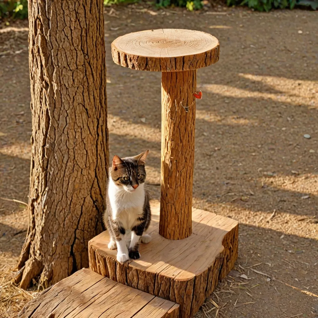 Jak zrobić drapak dla kota z pnia drzewa?
